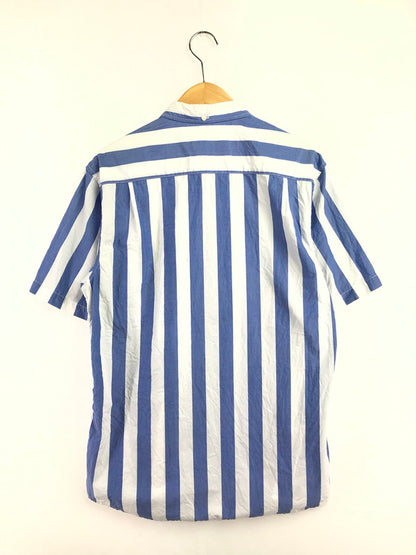 【中古品】【メンズ】 SUPREME シュプリーム 12SS TLARGE STRIPED SHIRT ストライプ シャツ 半袖シャツ トップス 149-260719-rt-15-tagh サイズ：L カラー：ブルー 万代Net店