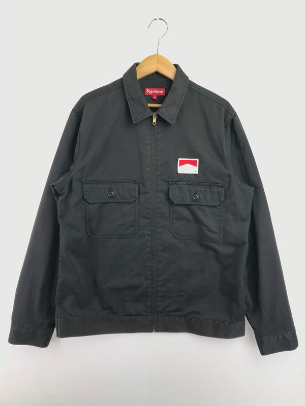 【中古品】【メンズ】 SUPREME シュプリーム × MARLBORO マールボロ 09SS WORK JACKET ワーク ジャケット ライトアウター 149-260719-rt-16-tagh サイズ：L カラー：ブラック 万代Net店