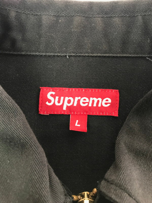 【中古品】【メンズ】 SUPREME シュプリーム × MARLBORO マールボロ 09SS WORK JACKET ワーク ジャケット ライトアウター 149-260719-rt-16-tagh サイズ：L カラー：ブラック 万代Net店