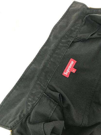 【中古品】【メンズ】 SUPREME シュプリーム × MARLBORO マールボロ 09SS WORK JACKET ワーク ジャケット ライトアウター 149-260719-rt-16-tagh サイズ：L カラー：ブラック 万代Net店