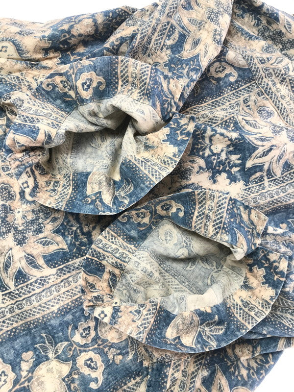 【中古品】【メンズ】 POLO RALPH LAUREN ポロ・ラルフローレン ANDY CAMP 90's SS OPEN COLLAR SHIRT アンディキャンプ 90年代 オープンカラー シャツ 146-260717-rt-12-tagh サイズ：XL カラー：ブルー 万代Net店