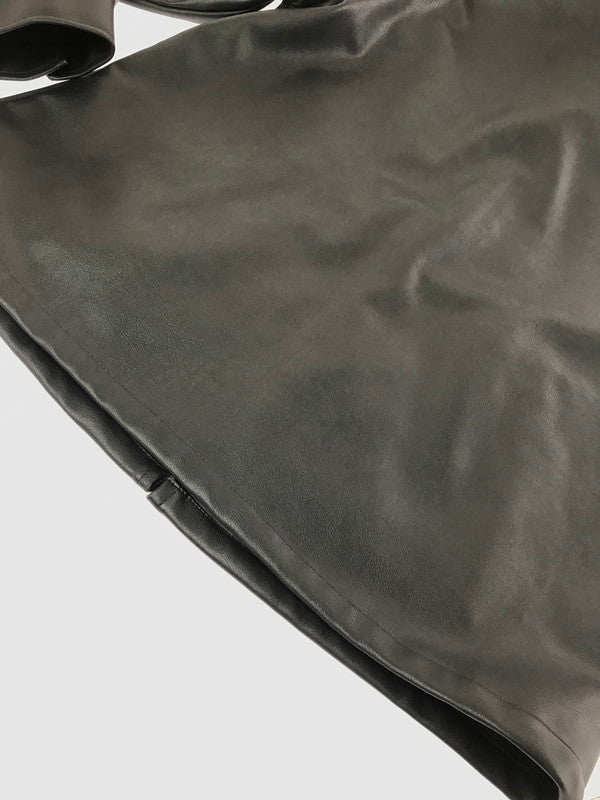【現状渡し品】【メンズ】 BACKERS バッカーズ FAUX LEATHER COACH JACKET フェイクレザー コーチ ジャケット アウター 147-260717-rt-19-tagh サイズ：M カラー：ブラック 万代Net店
