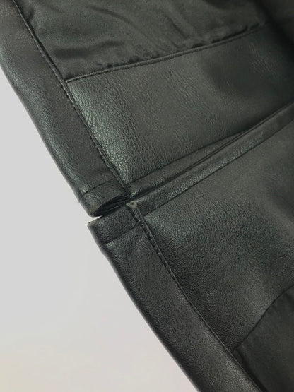 【現状渡し品】【メンズ】 BACKERS バッカーズ FAUX LEATHER COACH JACKET フェイクレザー コーチ ジャケット アウター 147-260717-rt-19-tagh サイズ：M カラー：ブラック 万代Net店
