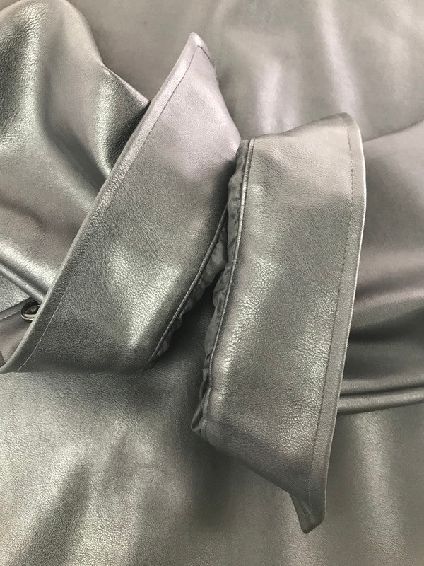 【現状渡し品】【メンズ】 BACKERS バッカーズ FAUX LEATHER COACH JACKET フェイクレザー コーチ ジャケット アウター 147-260717-rt-19-tagh サイズ：M カラー：ブラック 万代Net店