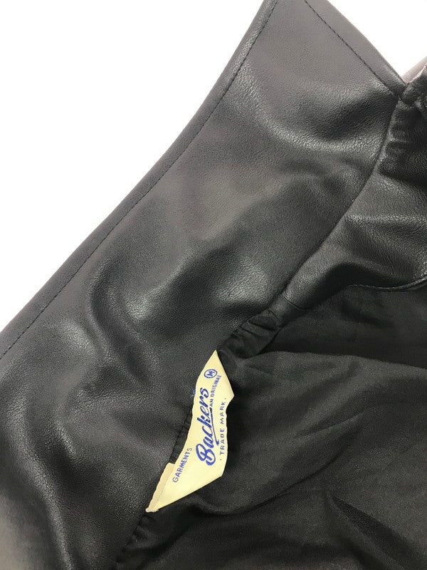 【現状渡し品】【メンズ】 BACKERS バッカーズ FAUX LEATHER COACH JACKET フェイクレザー コーチ ジャケット アウター 147-260717-rt-19-tagh サイズ：M カラー：ブラック 万代Net店