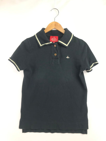 【中古品】【レディース】 VIVIENNE WESTWOOD RED LABEL ヴィヴィアンウエストウッド レッドレーベル POLO SHIRT 16-12-322005 ポロシャツ 170-260717-rt-11-tagh サイズ：2 カラー：ブラック 万代Net店