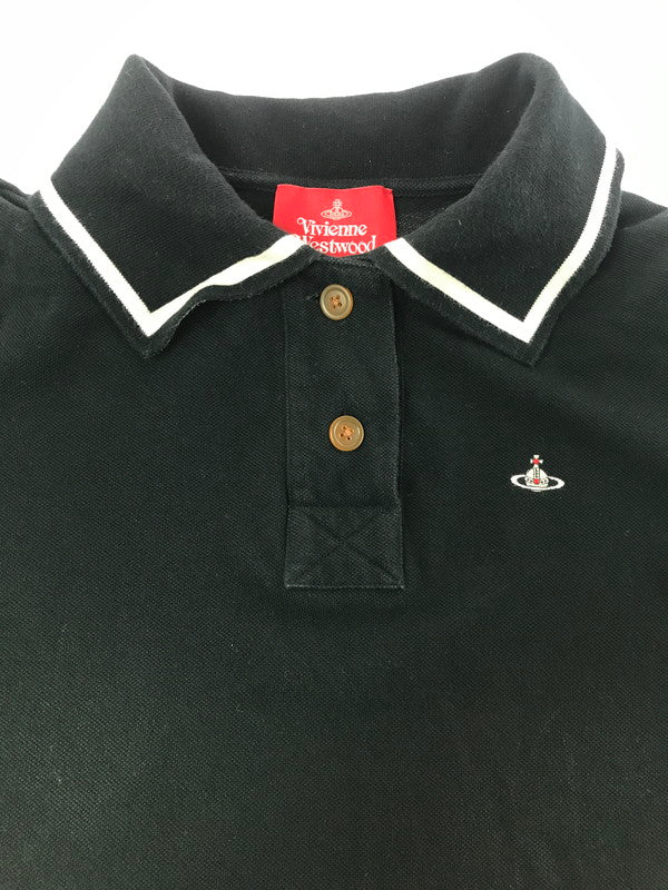 【中古品】【レディース】 VIVIENNE WESTWOOD RED LABEL ヴィヴィアンウエストウッド レッドレーベル POLO SHIRT 16-12-322005 ポロシャツ 170-260717-rt-11-tagh サイズ：2 カラー：ブラック 万代Net店