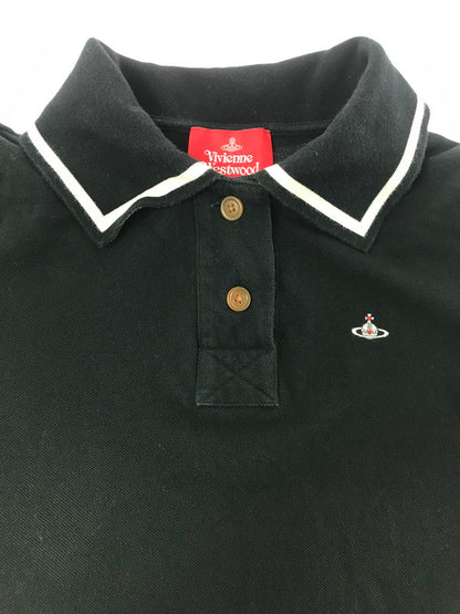 【中古品】【レディース】 VIVIENNE WESTWOOD RED LABEL ヴィヴィアンウエストウッド レッドレーベル POLO SHIRT 16-12-322005 ポロシャツ 170-260717-rt-11-tagh サイズ：2 カラー：ブラック 万代Net店
