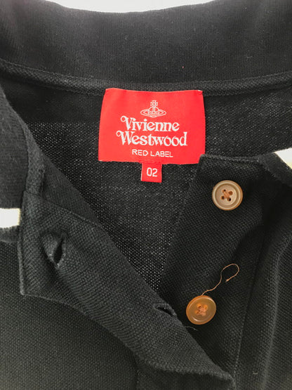 【中古品】【レディース】 VIVIENNE WESTWOOD RED LABEL ヴィヴィアンウエストウッド レッドレーベル POLO SHIRT 16-12-322005 ポロシャツ 170-260717-rt-11-tagh サイズ：2 カラー：ブラック 万代Net店