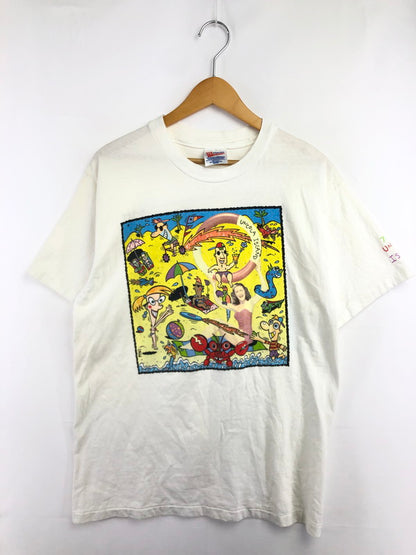 【中古品】【メンズ】 HANES ヘインズ 90's 7UP UNCOLD ISLAND TEE 90年代 セブン アップ アンコールﾄﾞ アイランド Tシャツ トップス 146-260715-rt-13-tagh サイズ：M カラー：ホワイト 万代Net店