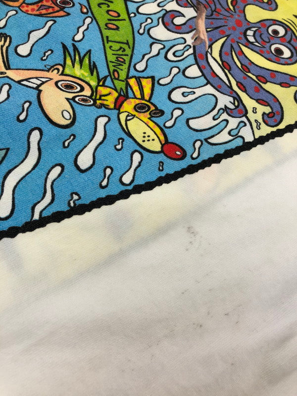 【中古品】【メンズ】 HANES ヘインズ 90's 7UP UNCOLD ISLAND TEE 90年代 セブン アップ アンコールﾄﾞ アイランド Tシャツ トップス 146-260715-rt-13-tagh サイズ：M カラー：ホワイト 万代Net店