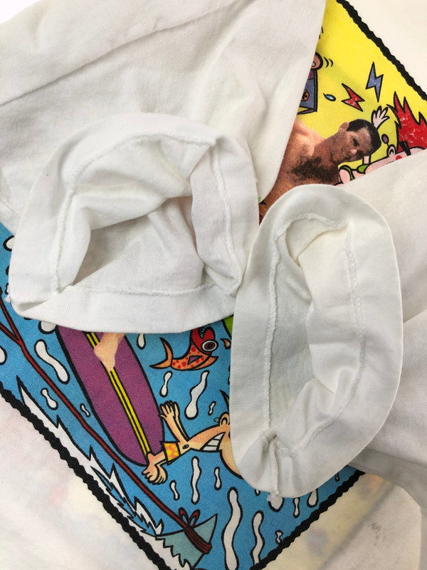 【中古品】【メンズ】 HANES ヘインズ 90's 7UP UNCOLD ISLAND TEE 90年代 セブン アップ アンコールﾄﾞ アイランド Tシャツ トップス 146-260715-rt-13-tagh サイズ：M カラー：ホワイト 万代Net店