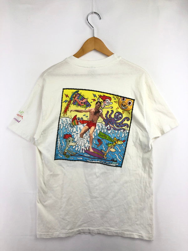【中古品】【メンズ】 HANES ヘインズ 90's 7UP UNCOLD ISLAND TEE 90年代 セブン アップ アンコールﾄﾞ アイランド Tシャツ トップス 146-260715-rt-13-tagh サイズ：M カラー：ホワイト 万代Net店