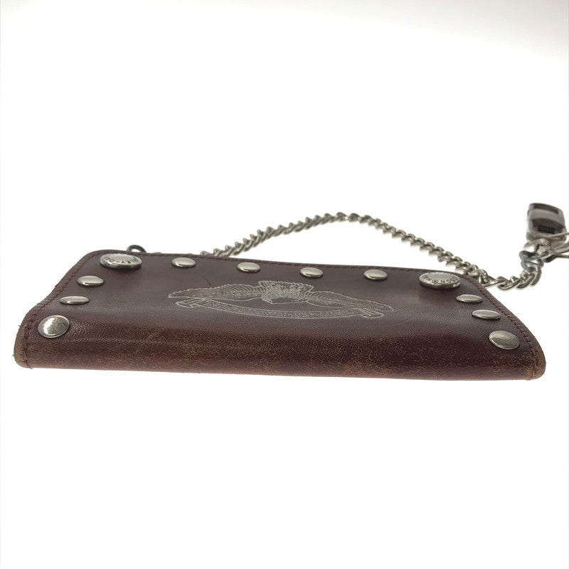 【現状渡し品】【メンズ】 HARLEY-DAVIDSON TRACKER WALLET WALLET CHAIN トラッカーウォレット ウォレットチェーン 財布 200-260714-ki-02-tagh カラー：ブラウン 万代Net店