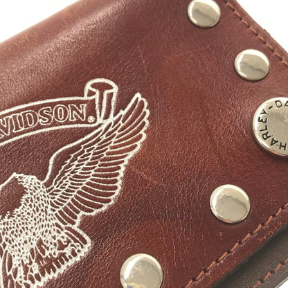 【現状渡し品】【メンズ】 HARLEY-DAVIDSON TRACKER WALLET WALLET CHAIN トラッカーウォレット ウォレットチェーン 財布 200-260714-ki-02-tagh カラー：ブラウン 万代Net店