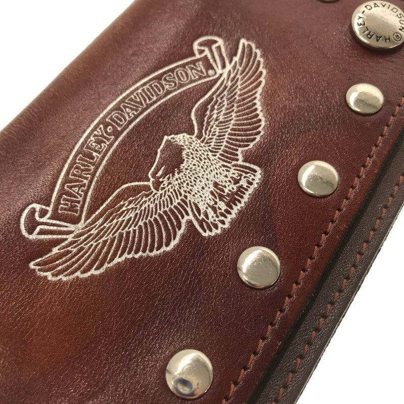 【現状渡し品】【メンズ】 HARLEY-DAVIDSON TRACKER WALLET WALLET CHAIN トラッカーウォレット ウォレットチェーン 財布 200-260714-ki-02-tagh カラー：ブラウン 万代Net店