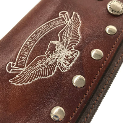 【現状渡し品】【メンズ】 HARLEY-DAVIDSON TRACKER WALLET WALLET CHAIN トラッカーウォレット ウォレットチェーン 財布 200-260714-ki-02-tagh カラー：ブラウン 万代Net店