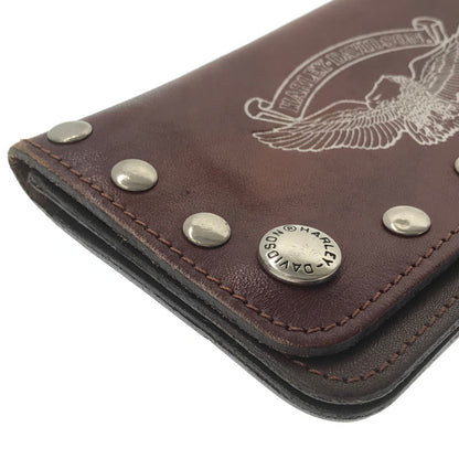 【現状渡し品】【メンズ】 HARLEY-DAVIDSON TRACKER WALLET WALLET CHAIN トラッカーウォレット ウォレットチェーン 財布 200-260714-ki-02-tagh カラー：ブラウン 万代Net店