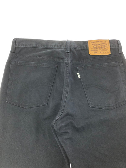 【中古品】【メンズ】 LEVI'S リーバイス 90's DENIM PANTS 517 刻印J14 90年代 デニム パンツ ジーンズ ボトムス 157-260715-rt-30-tagh サイズ：W34 L34 カラー：ブラック 万代Net店