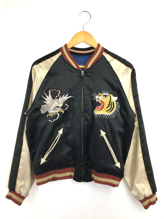 【現状渡し品】【メンズ】 OLD TAILOR 東洋 オールド テイラー トウヨウ 90's REVERSIBLE SOUVENIR JACKET TALONジッパー 虎×鷹×龍 リバーシブル スーベニア ジャケット 145-260718-rt-16-tagh サイズ：不明 下記参照 カラー：ブラック/ネイビー 万代Net店