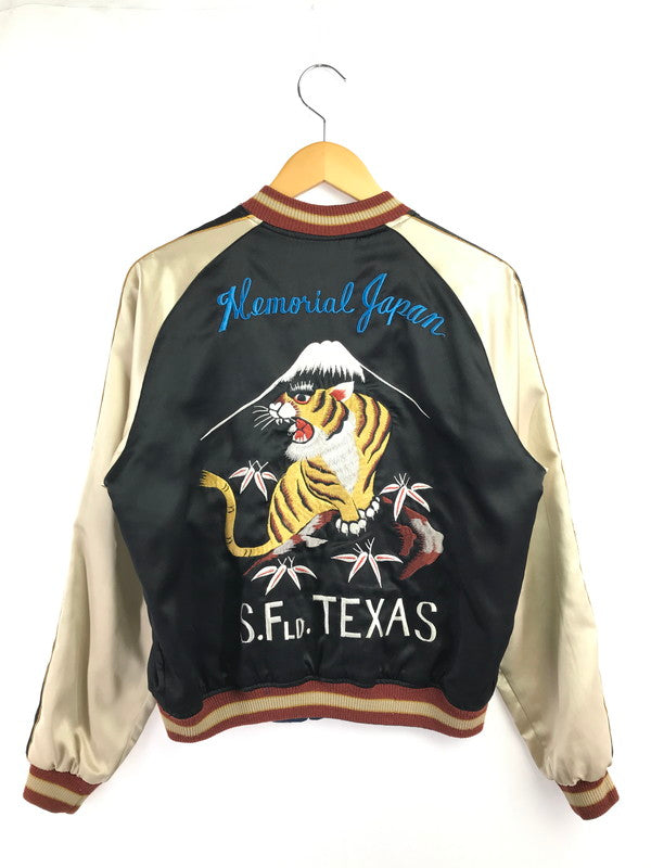 【現状渡し品】【メンズ】 OLD TAILOR 東洋 オールド テイラー トウヨウ 90's REVERSIBLE SOUVENIR JACKET TALONジッパー 虎×鷹×龍 リバーシブル スーベニア ジャケット 145-260718-rt-16-tagh サイズ：不明 下記参照 カラー：ブラック/ネイビー 万代Net店