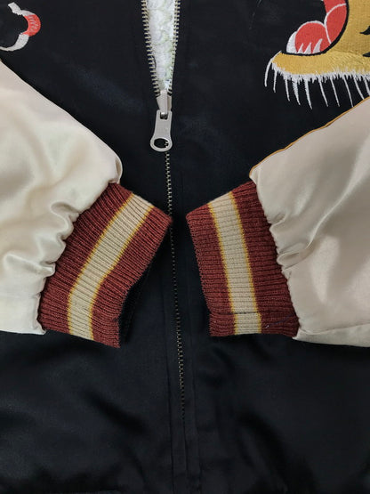 【現状渡し品】【メンズ】 OLD TAILOR 東洋 オールド テイラー トウヨウ 90's REVERSIBLE SOUVENIR JACKET TALONジッパー 虎×鷹×龍 リバーシブル スーベニア ジャケット 145-260718-rt-16-tagh サイズ：不明 下記参照 カラー：ブラック/ネイビー 万代Net店