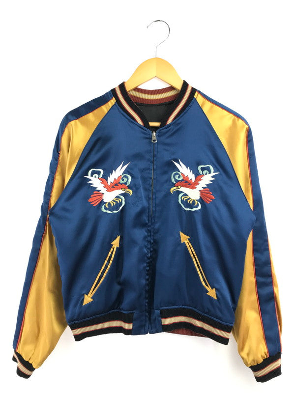 【現状渡し品】【メンズ】 OLD TAILOR 東洋 オールド テイラー トウヨウ 90's REVERSIBLE SOUVENIR JACKET TALONジッパー 虎×鷹×龍 リバーシブル スーベニア ジャケット 145-260718-rt-16-tagh サイズ：不明 下記参照 カラー：ブラック/ネイビー 万代Net店