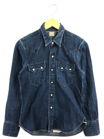 【中古品】【メンズ】 SUGAR CANE シュガーケーン WESTERN DENIM SHIRT SC25140 ウエスタン デニム シャツ 長袖 シャツ トップス 145-260718-rt-07-tagh サイズ：S カラー：インディゴ 万代Net店