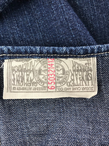 【中古品】【メンズ】 SUGAR CANE シュガーケーン WESTERN DENIM SHIRT SC25140 ウエスタン デニム シャツ 長袖 シャツ トップス 145-260718-rt-07-tagh サイズ：S カラー：インディゴ 万代Net店