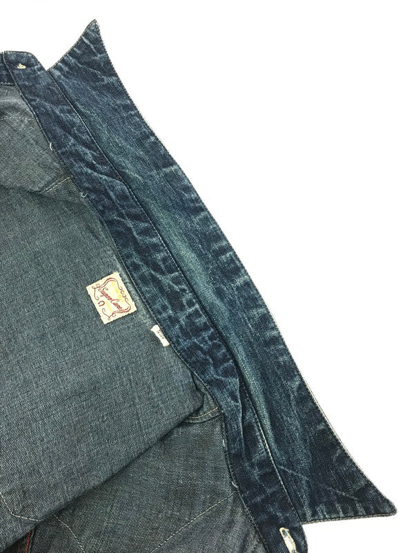 【中古品】【メンズ】 SUGAR CANE シュガーケーン WESTERN DENIM SHIRT SC25140 ウエスタン デニム シャツ 長袖 シャツ トップス 145-260718-rt-07-tagh サイズ：S カラー：インディゴ 万代Net店