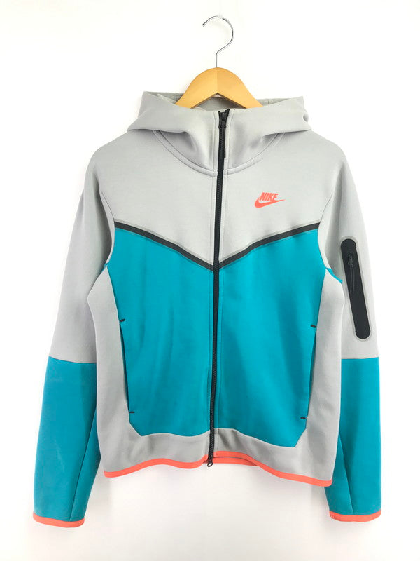 【中古品】【メンズ】 NIKE ナイキ TECH FLEECE ZIP UP HOODIE CU4490-012 テック フリース ジップ アップ フーディー 148-260717-rt-16-tagh サイズ：S カラー：グレー/ブルー 万代Net店
