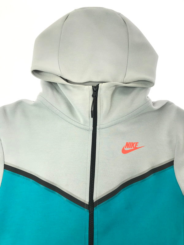 【中古品】【メンズ】 NIKE ナイキ TECH FLEECE ZIP UP HOODIE CU4490-012 テック フリース ジップ アップ フーディー 148-260717-rt-16-tagh サイズ：S カラー：グレー/ブルー 万代Net店