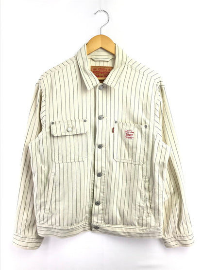 【現状渡し品】【メンズ】 LEVI'S リーバイス SUNRISE TRUCKER JACKET A4820-0003 サンライズ トラッカー ジャケット ライトアウター 147-260718-rt-10-tagh サイズ：S カラー：ホワイト 万代Net店