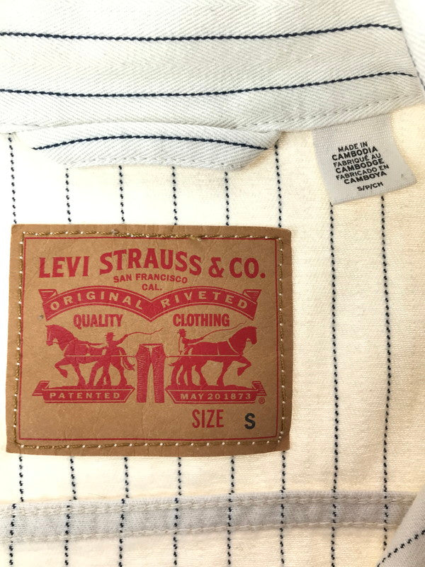 【現状渡し品】【メンズ】 LEVI'S リーバイス SUNRISE TRUCKER JACKET A4820-0003 サンライズ トラッカー ジャケット ライトアウター 147-260718-rt-10-tagh サイズ：S カラー：ホワイト 万代Net店
