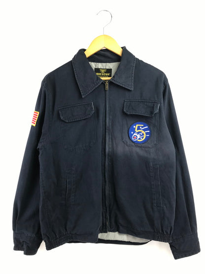 【現状渡し品】【メンズ】 HOUSTON ヒューストン COTTON TWILL TOUR JACKET 50605 コットン ツイル ツアー ジャケット ライトアウター 145-260718-rt-14-tagh サイズ：XL カラー：ネイビー 万代Net店