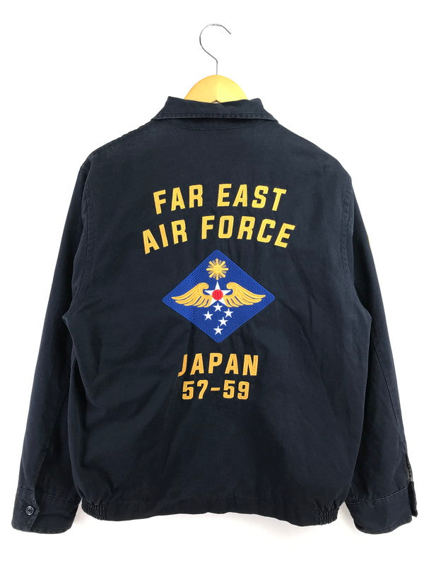 【現状渡し品】【メンズ】 HOUSTON ヒューストン COTTON TWILL TOUR JACKET 50605 コットン ツイル ツアー ジャケット ライトアウター 145-260718-rt-14-tagh サイズ：XL カラー：ネイビー 万代Net店