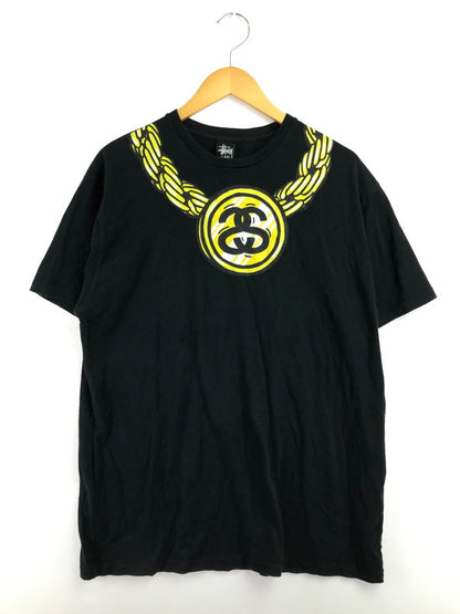 【中古品】【メンズ】 STUSSY ステューシー S/S LINK CHAIN T-SHIRT ショートスリーブ リンク チェーン Tシャツ トップス 142-260718-rt-03-tagh サイズ：XL カラー：ブラック 万代Net店