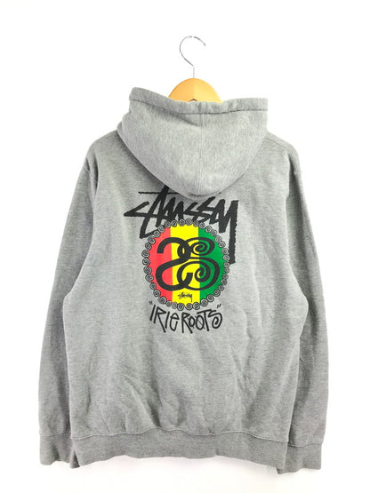 【中古品】【メンズ】 STUSSY ステューシー STOCK LOGO IRIE ROOTS HOODIE ストック ロゴ アイリー ルーツ フーディー パーカー トップス 142-260718-rt-06-tagh サイズ：XL カラー：グレー 万代Net店