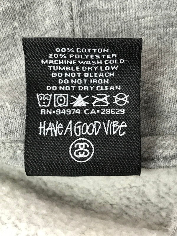【中古品】【メンズ】 STUSSY ステューシー STOCK LOGO IRIE ROOTS HOODIE ストック ロゴ アイリー ルーツ フーディー パーカー トップス 142-260718-rt-06-tagh サイズ：XL カラー：グレー 万代Net店