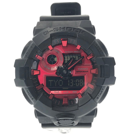 【中古品】【メンズ】 G-SHOCK ジーショック ANALOG DIGITAL GA-700AR-1AJF アナログ デジタル クォーツ 時計 196-260718-rt-25-tagh カラー：ブラック 万代Net店