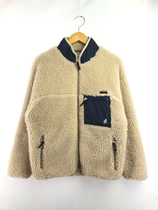 【中古品】【メンズ】 GRAMICCI グラミチ BOA FLEECE JACKET GUJK-19F1209 ボア フリース ジャケット アウター 144-260717-rt-20-tagh サイズ：M カラー：ベージュ 万代Net店
