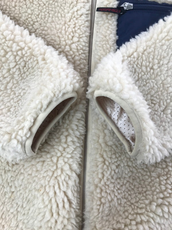 【中古品】【メンズ】 GRAMICCI グラミチ BOA FLEECE JACKET GUJK-19F1209 ボア フリース ジャケット アウター 144-260717-rt-20-tagh サイズ：M カラー：ベージュ 万代Net店