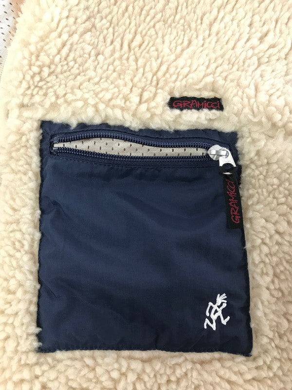 【中古品】【メンズ】 GRAMICCI グラミチ BOA FLEECE JACKET GUJK-19F1209 ボア フリース ジャケット アウター 144-260717-rt-20-tagh サイズ：M カラー：ベージュ 万代Net店
