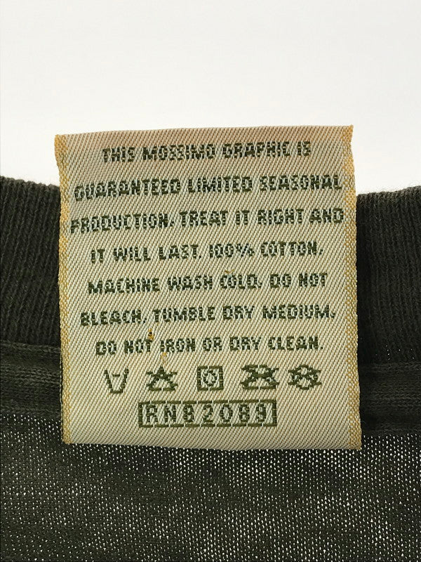 【中古品】【メンズ】 MOSSIMO モッシモ 90's MOTION LOGO S/S TEE 90年代 モーション ロゴ ショートスリーブ Tシャツ 半袖Tシャツ トップス 146-260718-rt-04-tagh サイズ：L カラー：オリーブ 万代Net店