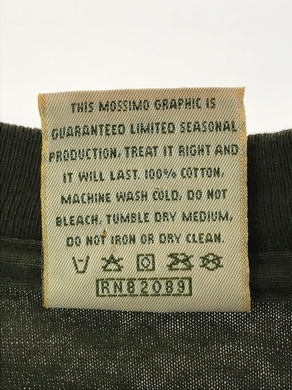 【中古品】【メンズ】 MOSSIMO モッシモ 90's MOTION LOGO S/S TEE 90年代 モーション ロゴ ショートスリーブ Tシャツ 半袖Tシャツ トップス 146-260718-rt-04-tagh サイズ：L カラー：オリーブ 万代Net店