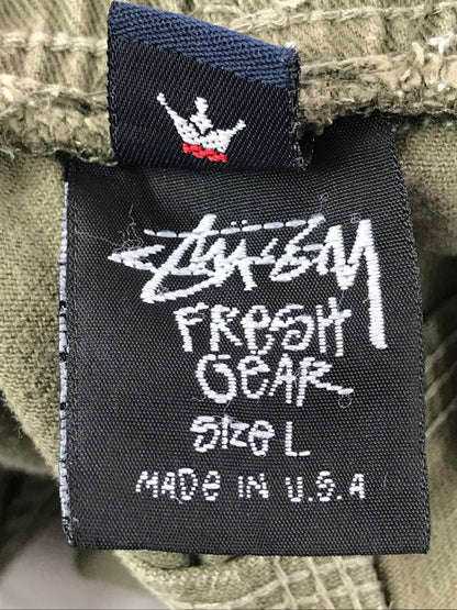 【中古品】【メンズ】 OLD STUSSY オールド ステューシー 90's USA BUGGY SHORTS 90年代 バギー ショーツ ショートパンツ ボトムス 153-260718-rt-18-tagh サイズ：L カラー：オリーブ 万代Net店
