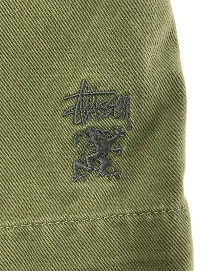 【中古品】【メンズ】 OLD STUSSY オールド ステューシー 90's USA BUGGY SHORTS 90年代 バギー ショーツ ショートパンツ ボトムス 153-260718-rt-18-tagh サイズ：L カラー：オリーブ 万代Net店