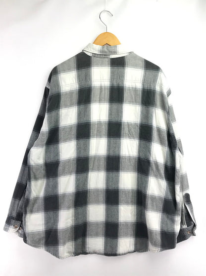 【中古品】【メンズ】 ST.JOHN'S BAY セントジョンズベイ 90's L/S FLANNEL SHIRT 90年代 ロングスリーブ フランネル シャツ 長袖シャツ トップス 146-260820-rt-25-tag カラー：ブラック/ホワイト 万代Net店
