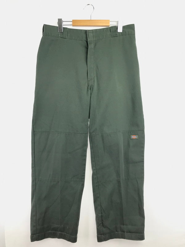 【中古品】【メンズ】 DICKIES ディッキーズ 00's DOUBLE KNEE WORK PANTS メキシコ製 ダブルニー ワーク パンツ ボトムス 157-260718-rt-20-tagh サイズ：36×32 カラー：グリーン 万代Net店