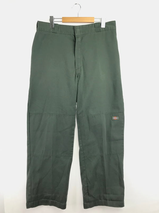 【中古品】【メンズ】 DICKIES ディッキーズ 00's DOUBLE KNEE WORK PANTS メキシコ製 ダブルニー ワーク パンツ ボトムス 157-260718-rt-20-tagh サイズ：36×32 カラー：グリーン 万代Net店